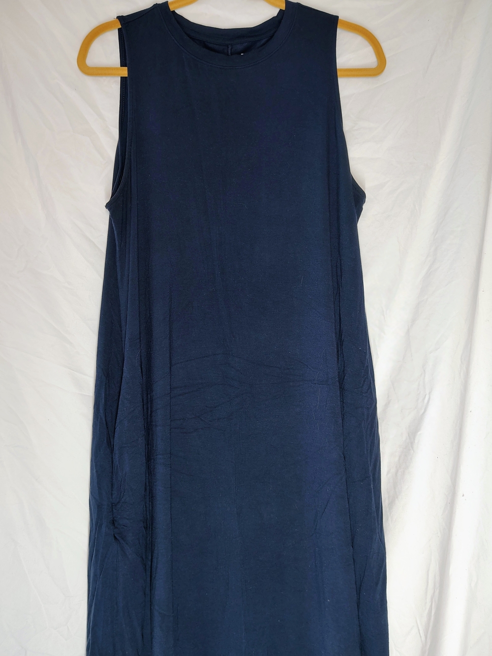 Time and Tru Girls Navy Sleeveless Tee Dress Flirty 16/18 Plus Size